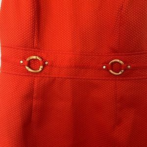 Tahari Arthur S Levine Orange Dress